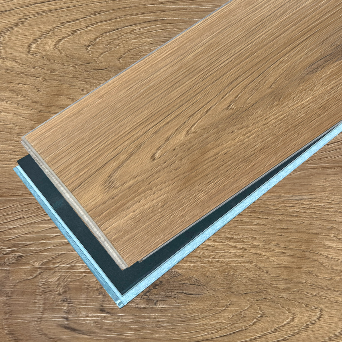 Piso Vinilico SPC Simil Madera Roble Americano con Manta Incluida