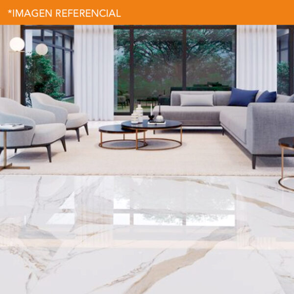 Carrara 60×60 (beige con vetas marrones) - Imagen 3