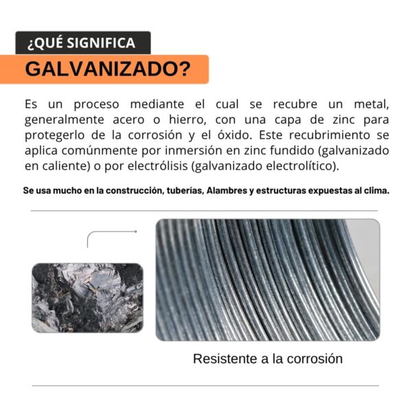 Alambre de Alta Resistencia 550 KGF calibre 13mm - Imagen 6