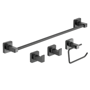 Kit Cubo Accesorios de baño negro
