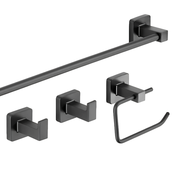 Kit Cubo Accesorios de baño negro - Imagen 4