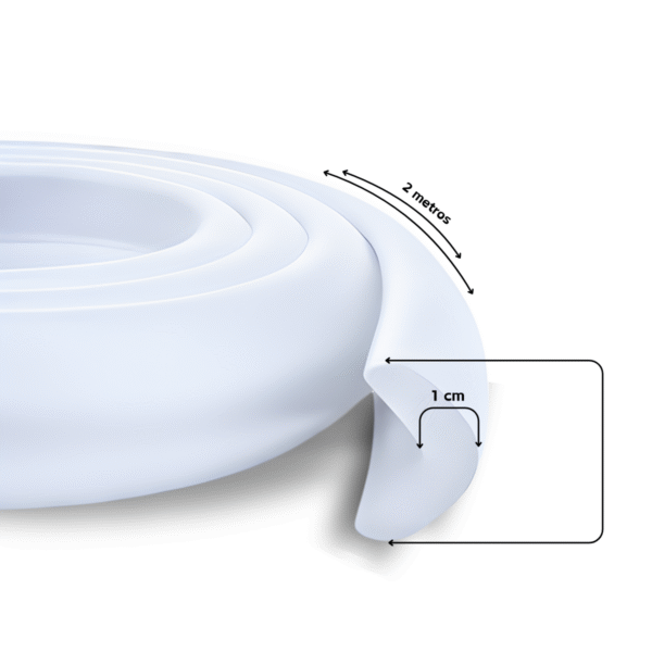 Borde Protector de mesas y escritorios anti golpes Blanco - Imagen 4