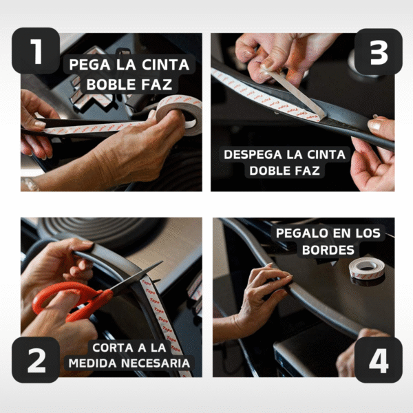 Borde Protector de mesas y escritorios anti golpes Blanco - Imagen 3