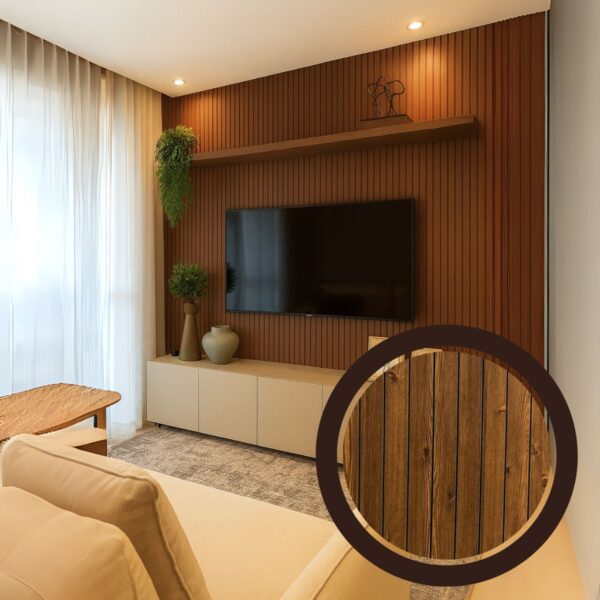 Wall Panel Autoadhesivo Simil Madera Nogal - Imagen 5