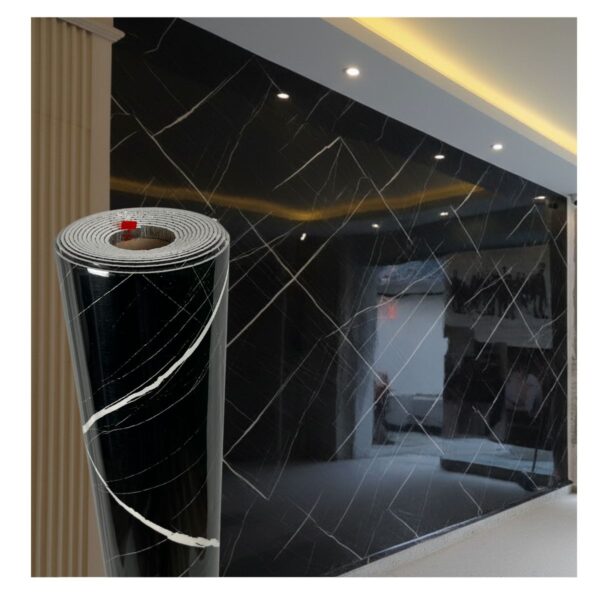 Rollo Vinilo Autoadhesivo Marquina 1,20mts x 3mts - Imagen 2