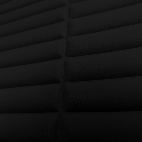 Wall Panel Autoadhesivo Simil Cuero Negro