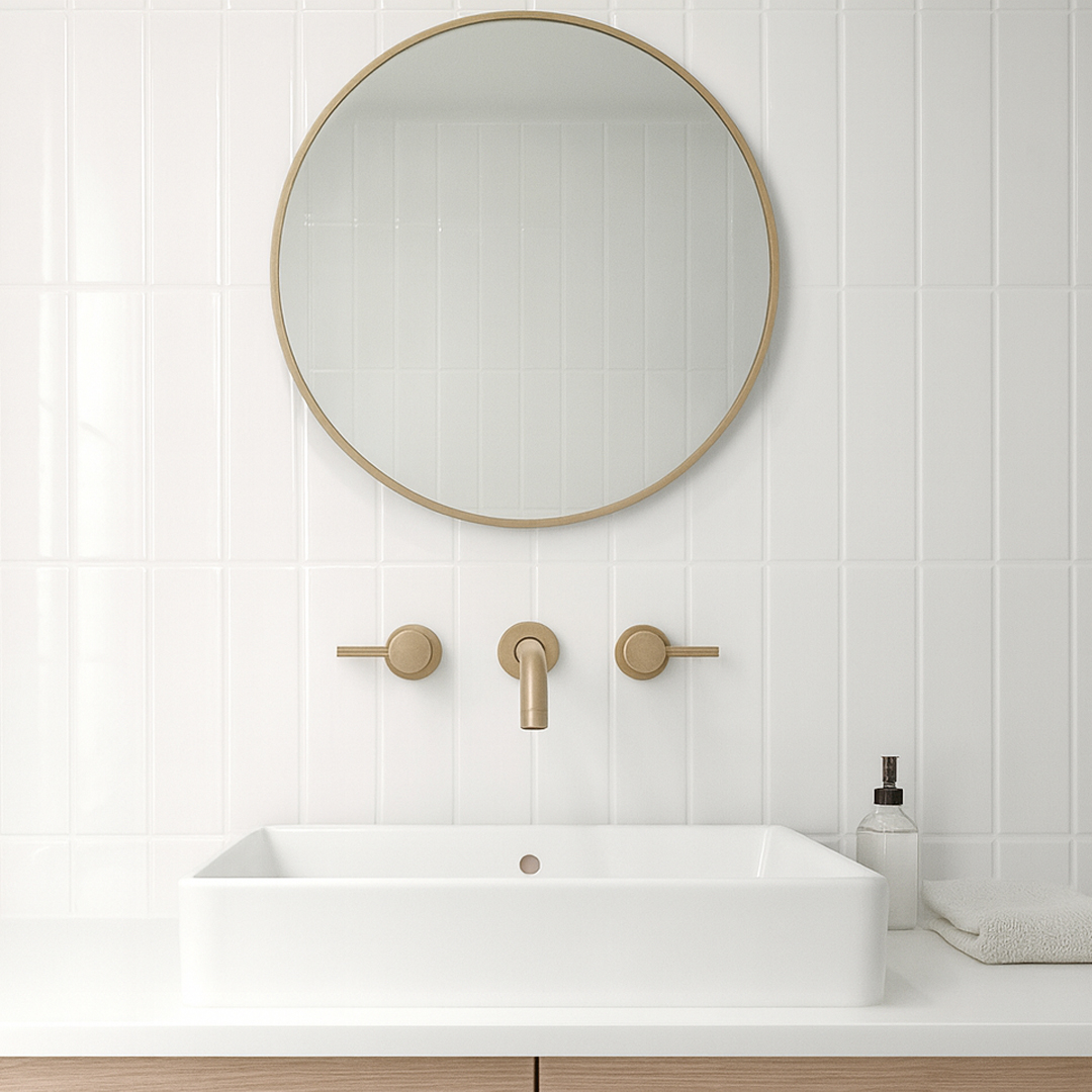 Wall Sticker 3D Subway Blanco 30x30