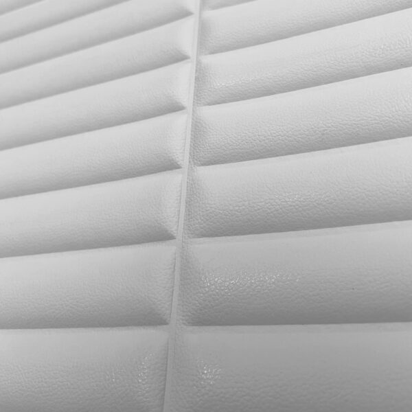 Wall Panel Autoadhesivo Simil Cuero Blanco - Imagen 7