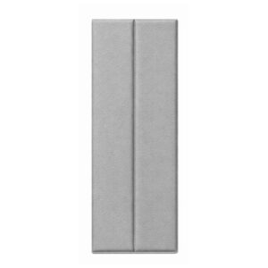Placa Wall Panel Simil Cuero Gris Autoadhesivo