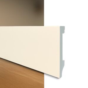 Zocalo Blanco Liso Recto 7,4cm