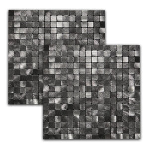 Wall Sticker 3D Metalizado Gris