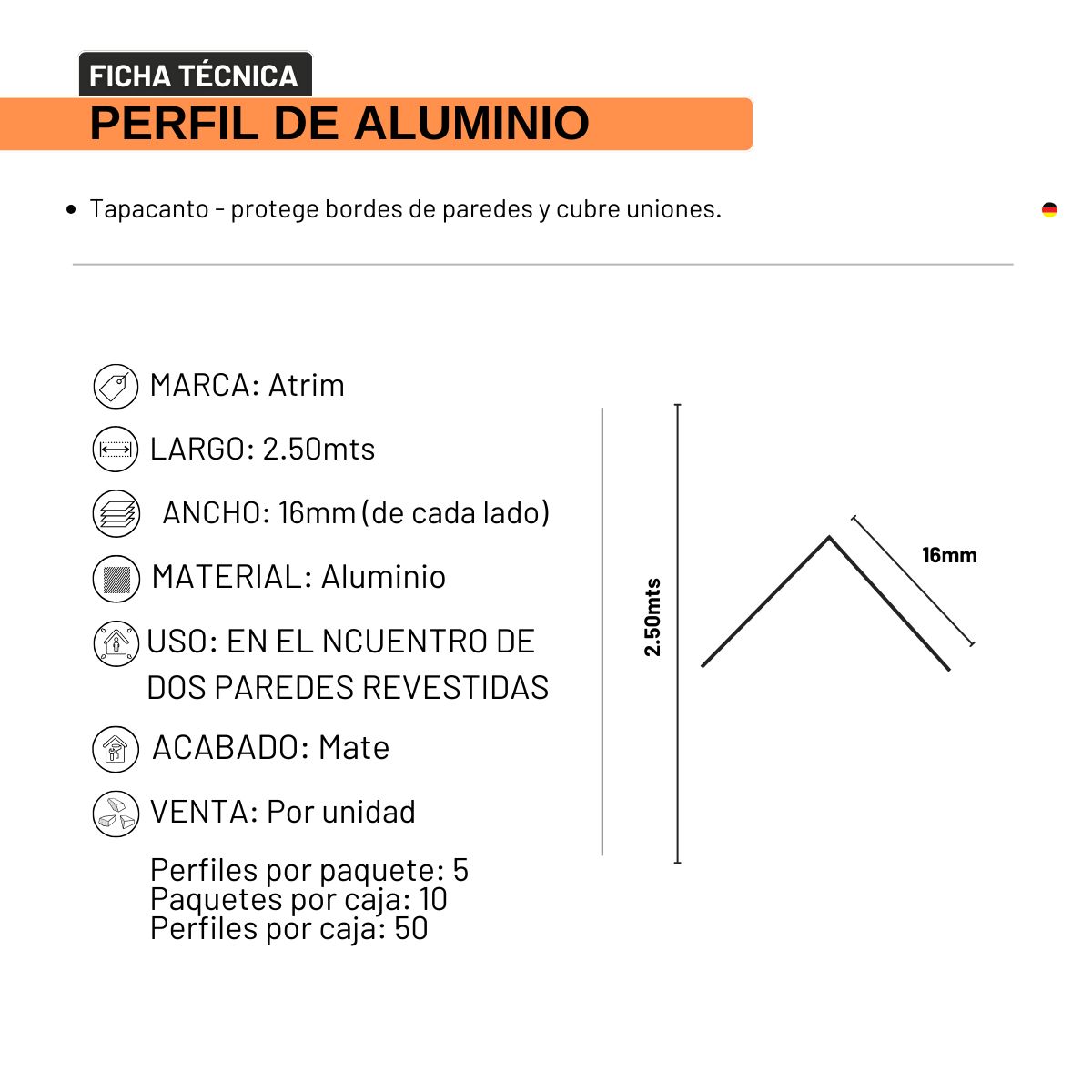 Terminación Cromo Mate Placa de PVC - Imagen 2