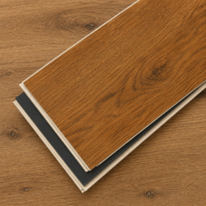 Piso Vinílico SPC 5mm Símil Madera Dark con Manta Incluida